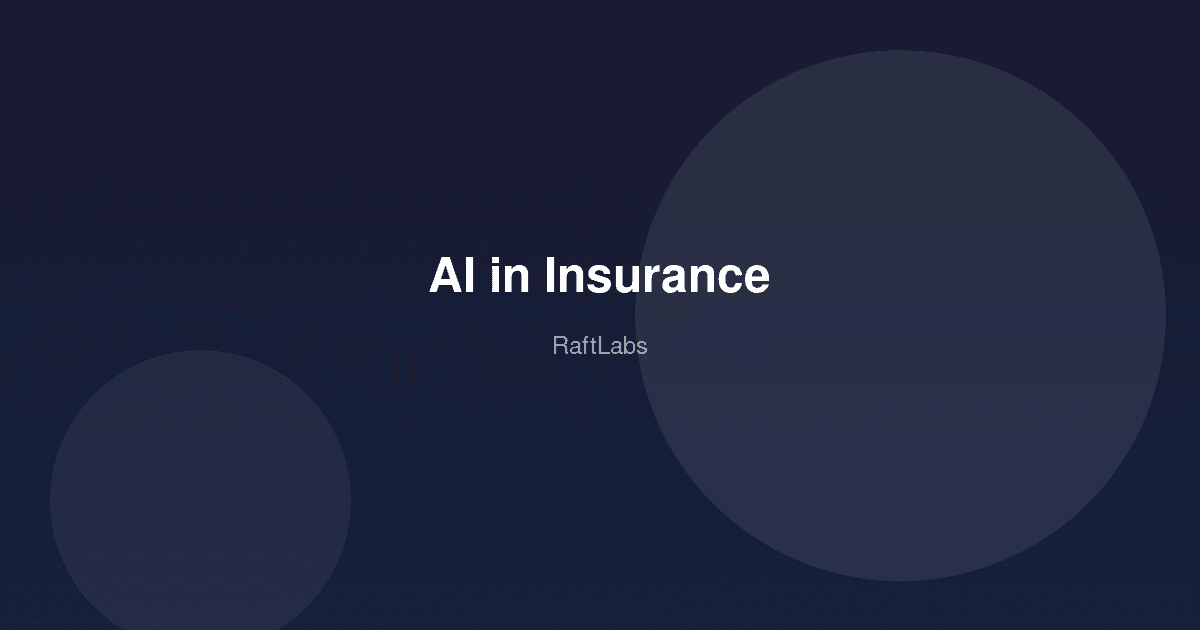 AI in Insurance: From Claims Processing to Fraud Detection