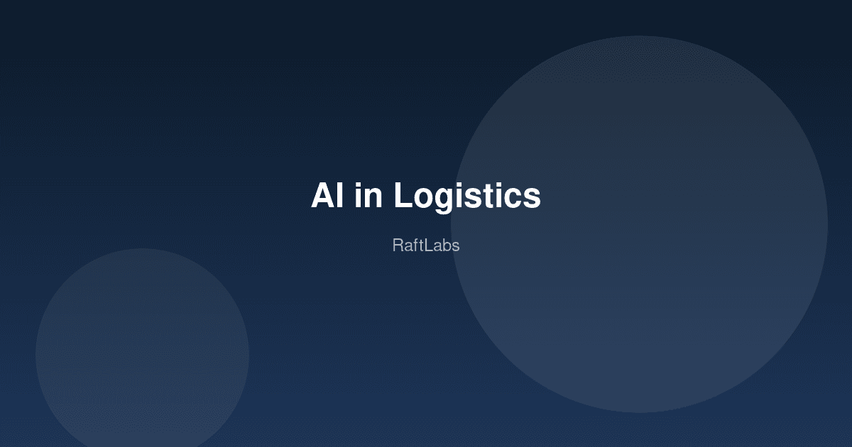 AI in Logistics: Cutting Costs on Thin Margins