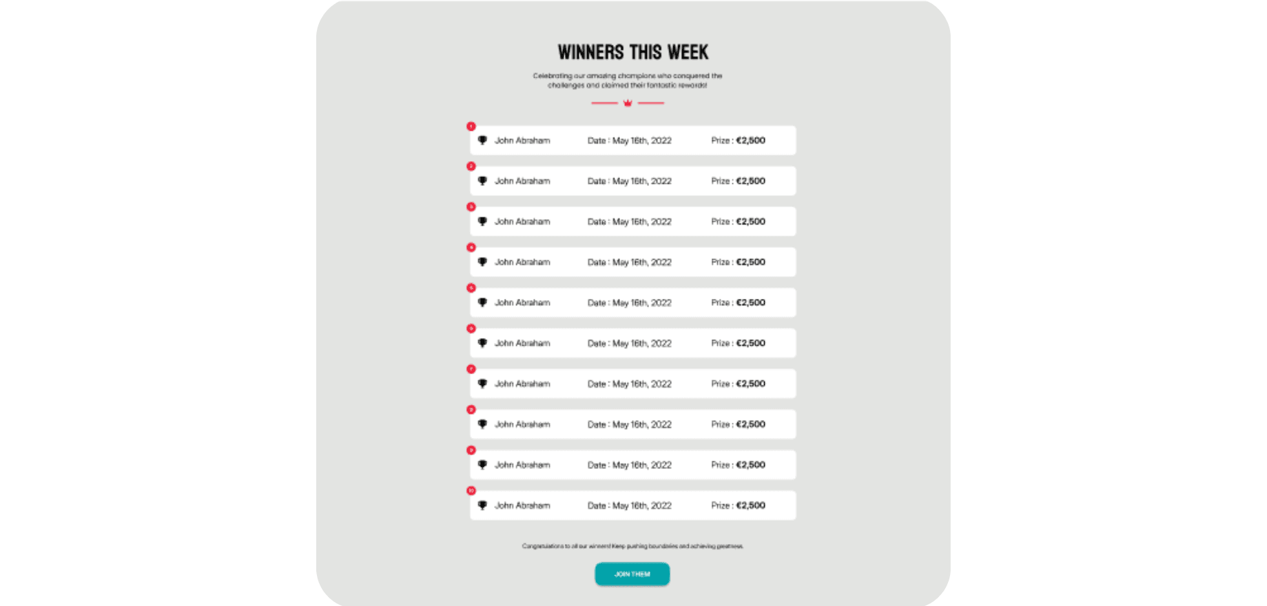 Automated Winner Selection & Publishing