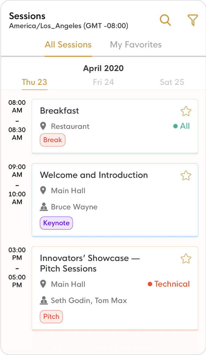 Personalized Schedule