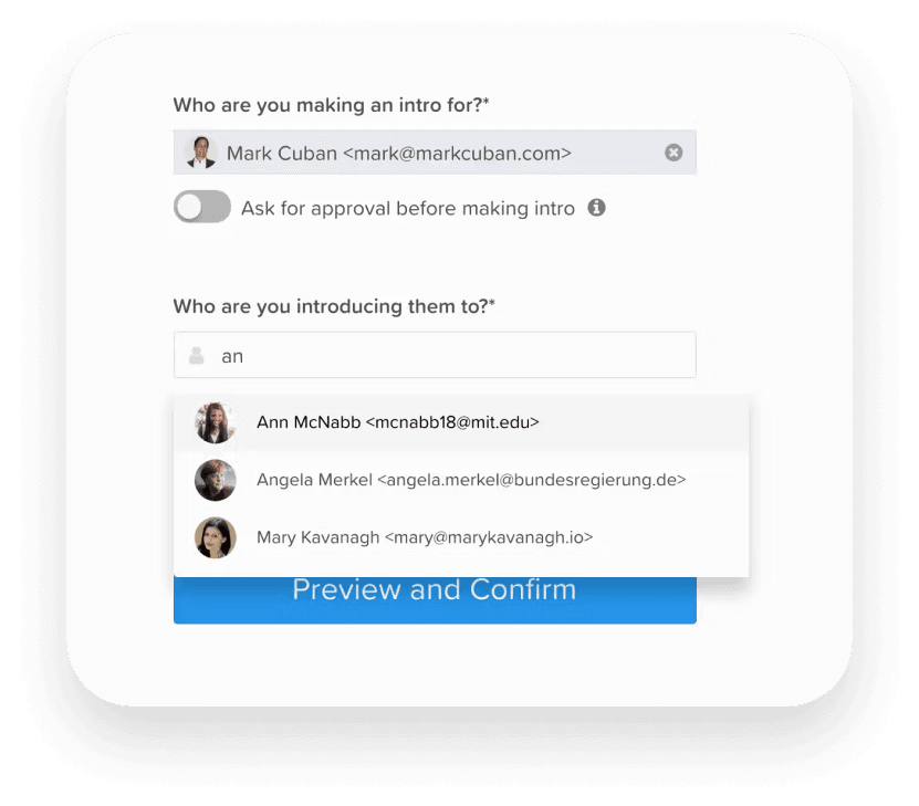Streamlined Introductions