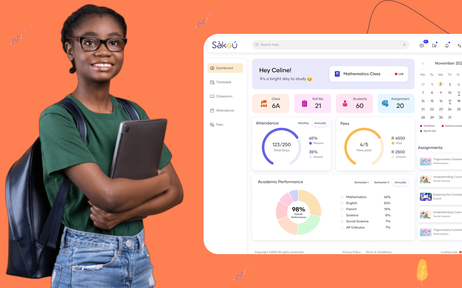Built a Custom SaaS LMS development for K-12 Schools in Africa