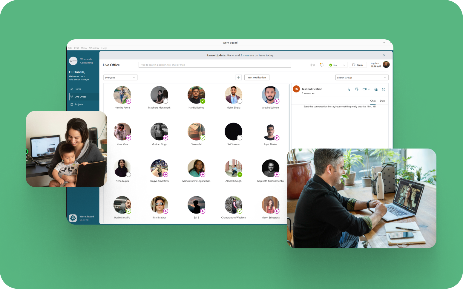 Hybrid Remote Working App 